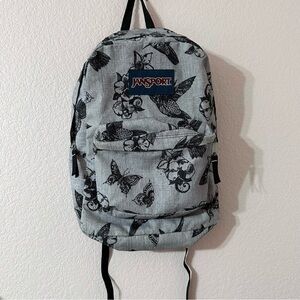 Jansport Backpack Floral Nature Theme